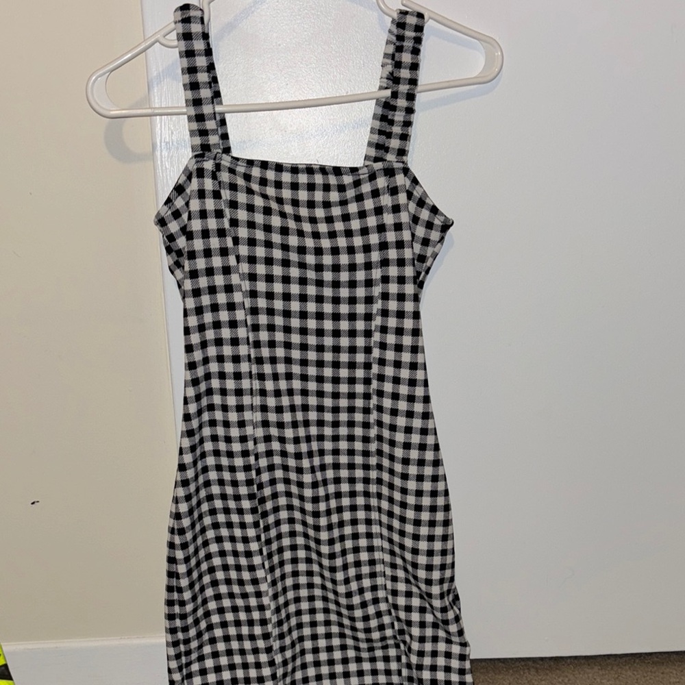 Black and White Checkered Dress - Picture 1 of 4